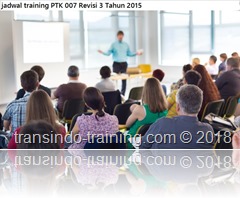 jadwal training PTK 007 Revisi 3 Tahun 2015 jadwal training pengelolaan rantai supply