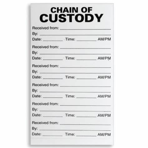 TRAINING ONLINE AWARENESS TRAINING FOR CHAIN OF CUSTODY