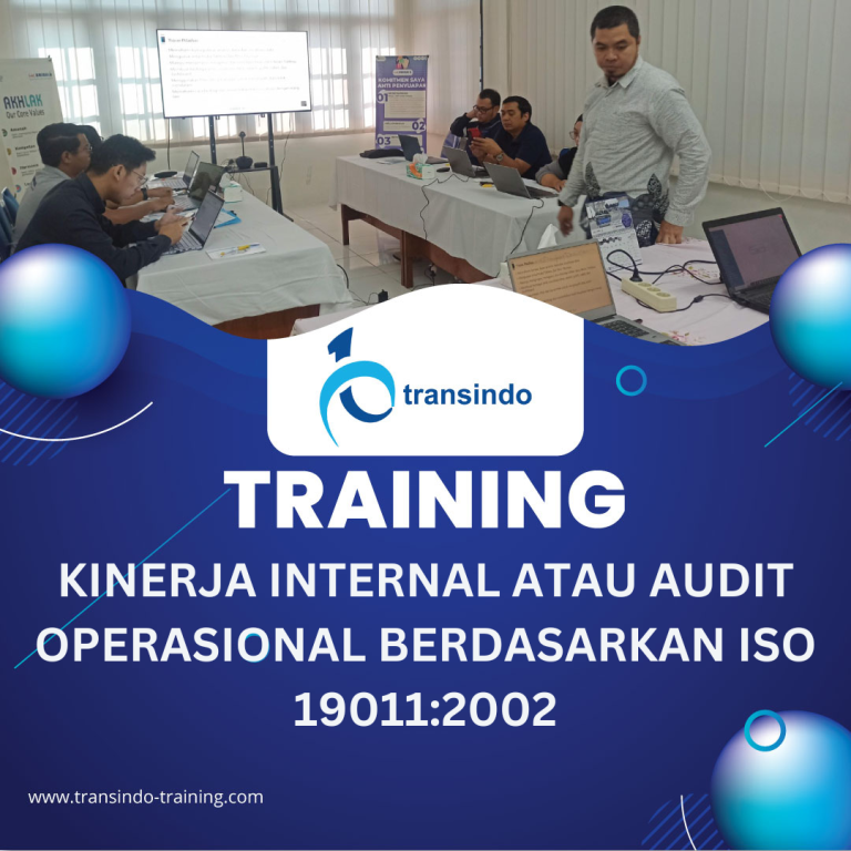 TRAINING KINERJA INTERNAL ATAU AUDIT OPERASIONAL BERDASARKAN ISO 19011:2002