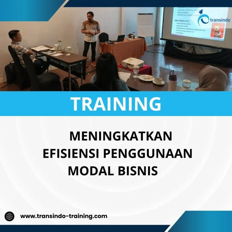 Pelatihan meningkatkan efisiensi modal bisnis